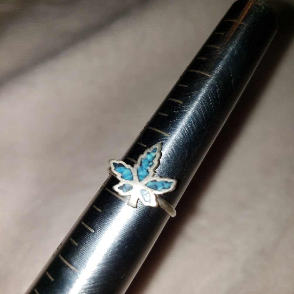 SS turquoise ring - Picture 4 of 6